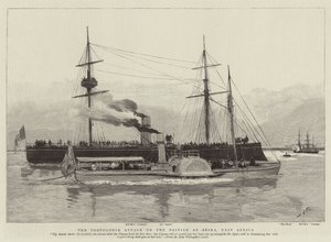 The Portuguese attack on the British at Beira, East Africa